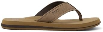 REEF Layback Men's Flip Flop Sandal, Arch Support, Water Friendly Tan