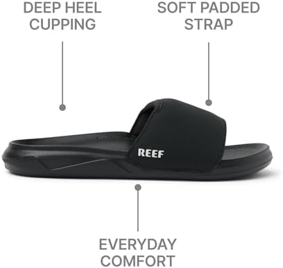 REEF Men's Sandals, Tailslide Black