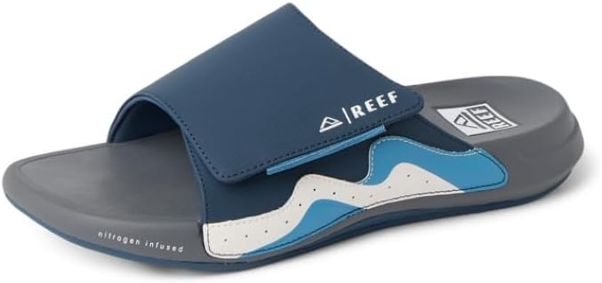 REEF Men's Cruiser Slide Sandal Navy-grey-white