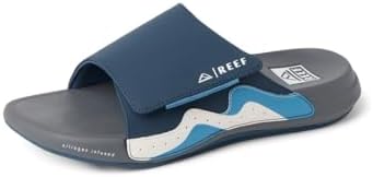 REEF Men's Cruiser Slide Sandal Navy-grey-white