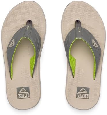 REEF Men's Phantoms Flip-Flop GreyTanLime