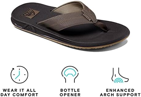 Reef Men’s Element TQT Flip Flop Brown