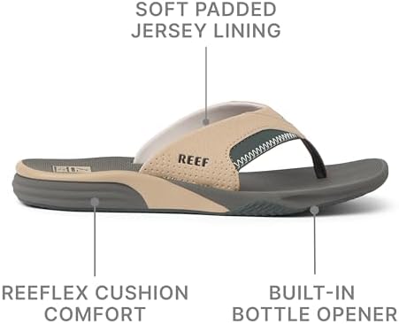 REEF Men's Cushion Fanning TanGrey
