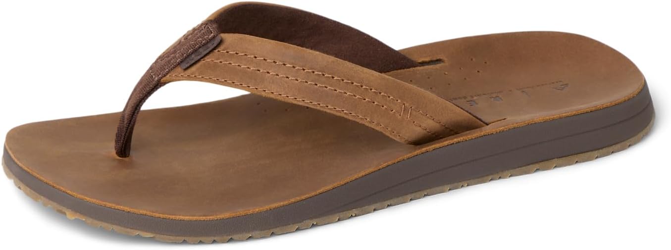 REEF Men's Sandals, Leather Nox BronzeBrown