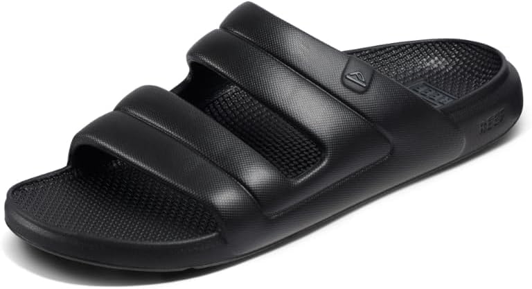 REEF Mens Sandals, Oasis Two-Bar Black
