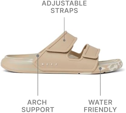 REEF Men's Oasis Adapt Slide Sandals Fossil-birch
