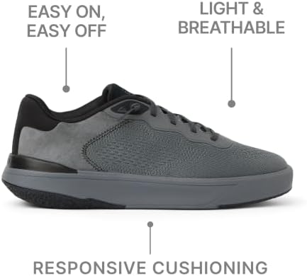 REEF Mens Shoes, Shoreline Del Mar Dark GreyRaven