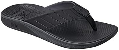 REEF Men's Deckhand Water Friendly Flip Flops Stormy Black