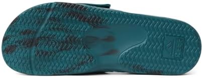 REEF Men's Sandals Fanning Slide H20 Deep Teal Marble