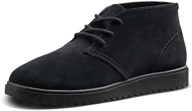 REEF Mens Leucadian Shoe, Premium Suede, Memory Foam Footbed, Lightweight Black
