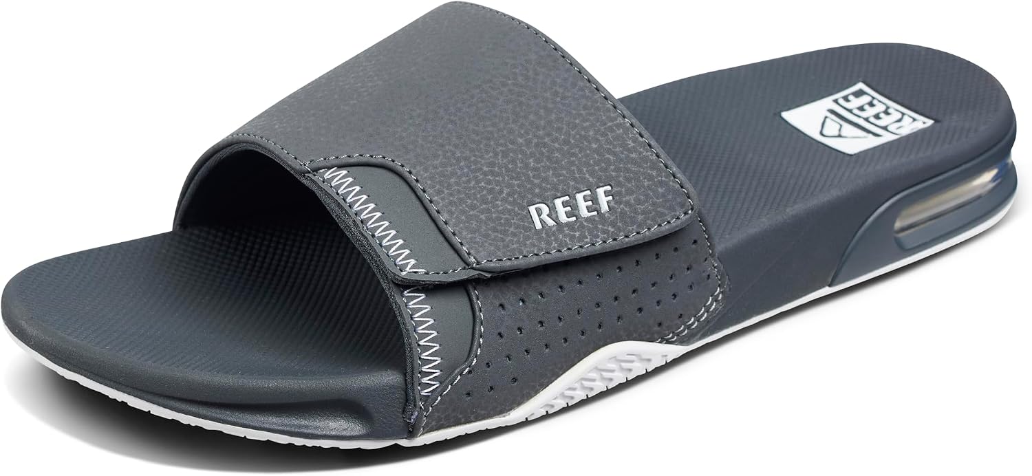 REEF Mens Fanning Slide | Bottle Opener Sandal Shadow