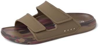 REEF Men's Oasis Adapt Slide Sandals TanBurgundy Marble