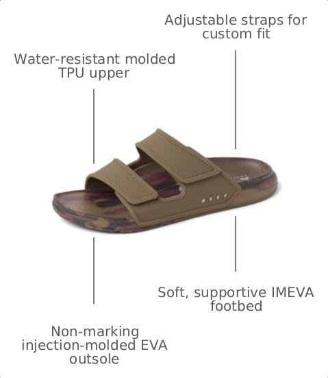 REEF Men's Oasis Adapt Slide Sandals TanBurgundy Marble