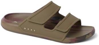REEF Men's Oasis Adapt Slide Sandals TanBurgundy Marble