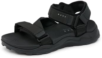 REEF Cross Shore Men's Casual Sport Sandal, Adjustable Straps, Supportive Footbed, No Slip Traction Black