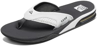 REEF Mens Sandals, Fanning GreyWhite