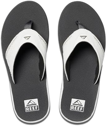 REEF Mens Sandals, Fanning GreyWhite