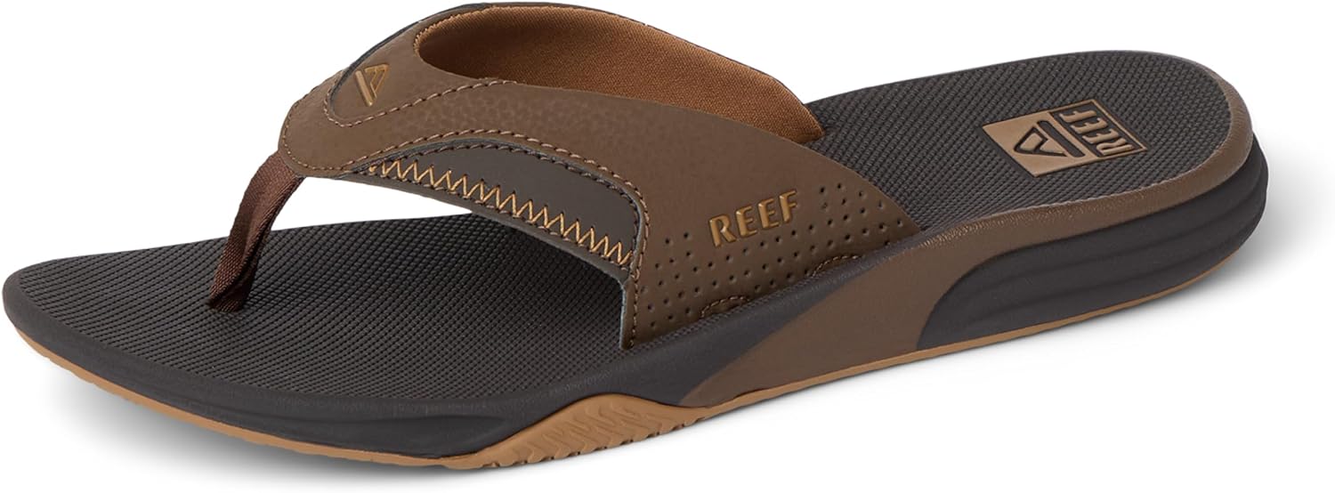 REEF Men's Cushion Fanning Dark Brown