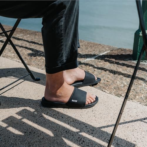 REEF One Slide Mens Sandal Navy-white