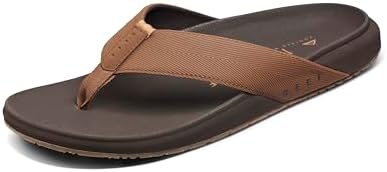 Reef Raglan Men's Flip Flop Sandal, Soft & Supportive Footbed, Water Friendly Straps JavaGum
