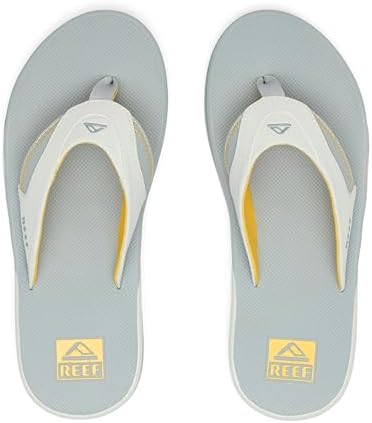 REEF Mens Sandals, Fanning YellowGreyGrey