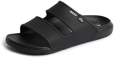 REEF Men's Oasis Double Up Waterproof Slides Black