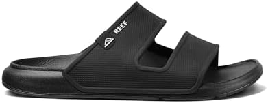REEF Men's Oasis Double Up Waterproof Slides Black