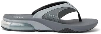 REEF Men's Sandals, Fanning + Grey-light Grey