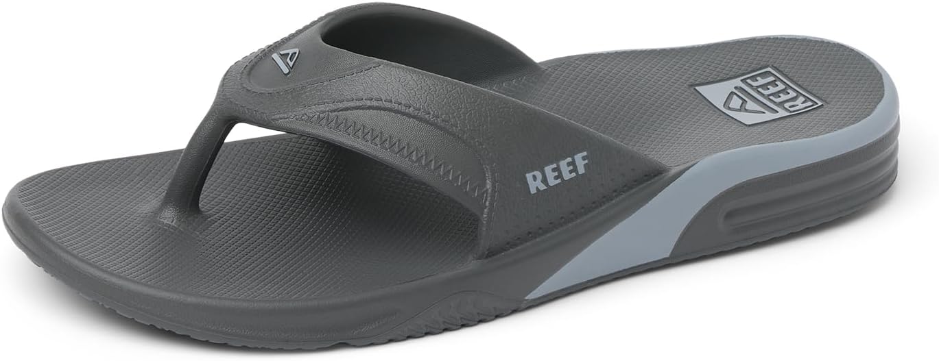 REEF Men's Sandals, Fanning H20 Grey