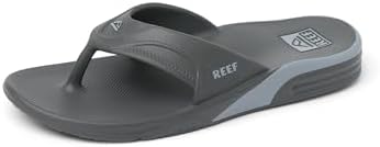 REEF Men's Sandals, Fanning H20 Grey
