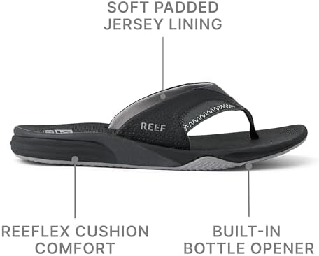 REEF Men's Cushion Fanning Black