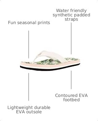 REEF Girls Kids Ahi Beach Flip Flop, Soft Cushion Footbed, Water Friendly Zebra