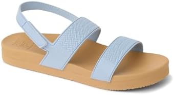 REEF Girls Kids Water Vista Platform Sandal, Water Friendly, Adjustable Strap Dusty Blue