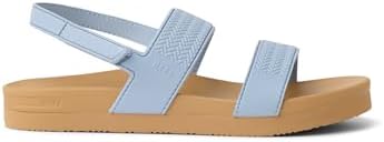 REEF Girls Kids Water Vista Platform Sandal, Water Friendly, Adjustable Strap Dusty Blue