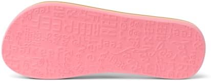 REEF Girls Kids Ahi Beach Flip Flop, Soft Cushion Footbed, Water Friendly Baja Pink