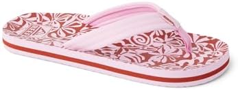 REEF Girls Kids Ahi Beach Flip Flop, Soft Cushion Footbed, Water Friendly initial