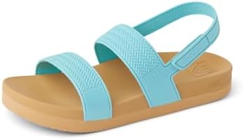 REEF Girls Kids Water Vista Platform Sandal, Water Friendly, Adjustable Strap Capri