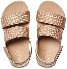 REEF Girls Kids Water Vista Platform Sandal, Water Friendly, Adjustable Strap Golden Hour