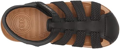 REEF Kids' Water Beachy Fisherman Sandals BlackTan