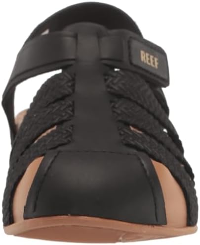 REEF Kids' Water Beachy Fisherman Sandals BlackTan