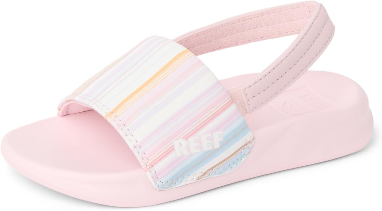 REEF Girls ToddlerLittle Kids One Slide Sandal Pale LilacWhite