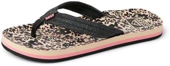 REEF Girls Kids Ahi Beach Flip Flop, Soft Cushion Footbed, Water Friendly initial
