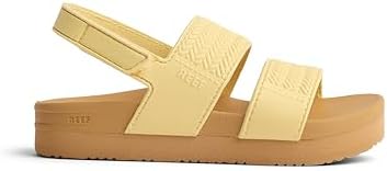 REEF Girls Kids Water Vista Platform Sandal, Water Friendly, Adjustable Strap Pale Banana