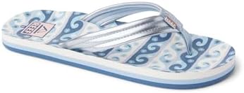 REEF Girls Kids Ahi Beach Flip Flop, Soft Cushion Footbed, Water Friendly Wavey