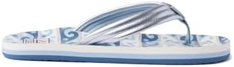 REEF Girls Kids Ahi Beach Flip Flop, Soft Cushion Footbed, Water Friendly Wavey