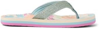 REEF Girls Kids Ahi Beach Flip Flop, Soft Cushion Footbed, Water Friendly Tropical Floral