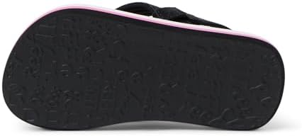 REEF Girls ToddlerLittle Kid Ahi Beach Flip Flop, Soft Cushion Footbed, Water Friendly PinkBlack Floral
