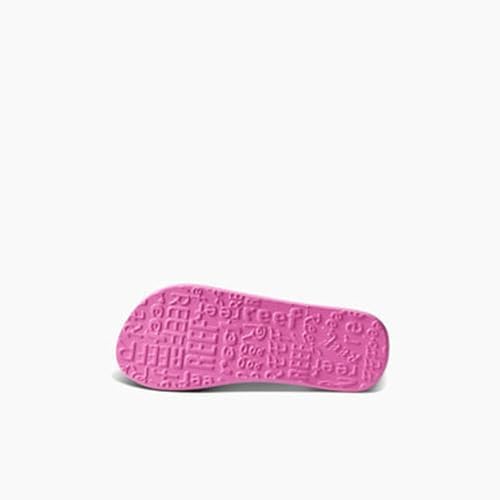 REEF Girls Kids Ahi Beach Flip Flop, Soft Cushion Footbed, Water Friendly initial