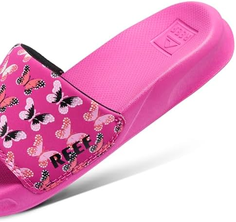 Reef Girls Kids One Slide Sandal Orchid Butterfly