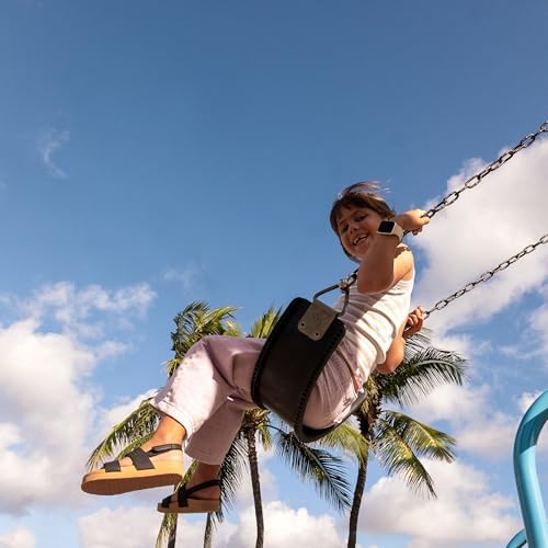 REEF Girls ToddlerLittle Kid Water Vista Platform Sandal, Water Friendly, Adjustable Strap Peach Parfait